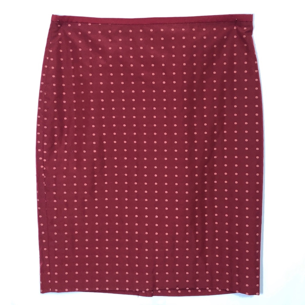 Outback Red Polka Dot Straight Skirt Womens Size 4 Vintage